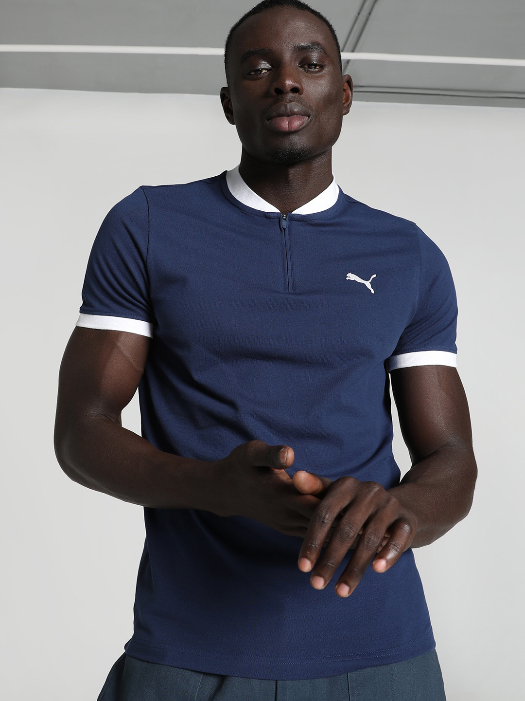 Puma Baseball Slim Fit Cotton Tshirt