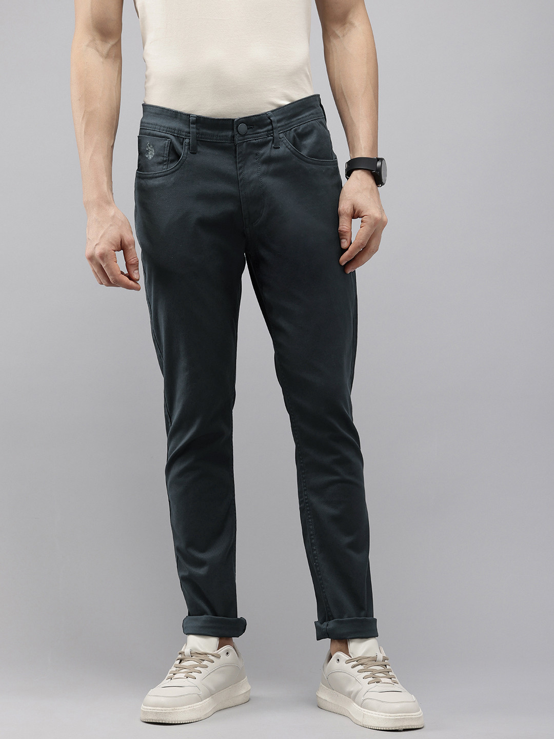 U.S. Polo Assn. Men Slim Fit Stretchable Jeans