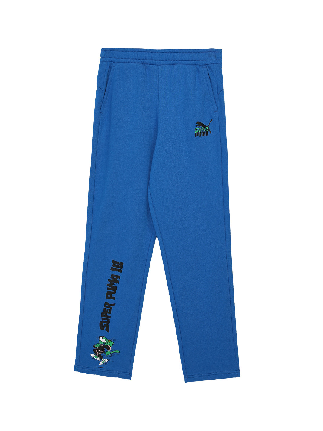Puma Boys Printed Super PUMA OH Cotton Track Pants