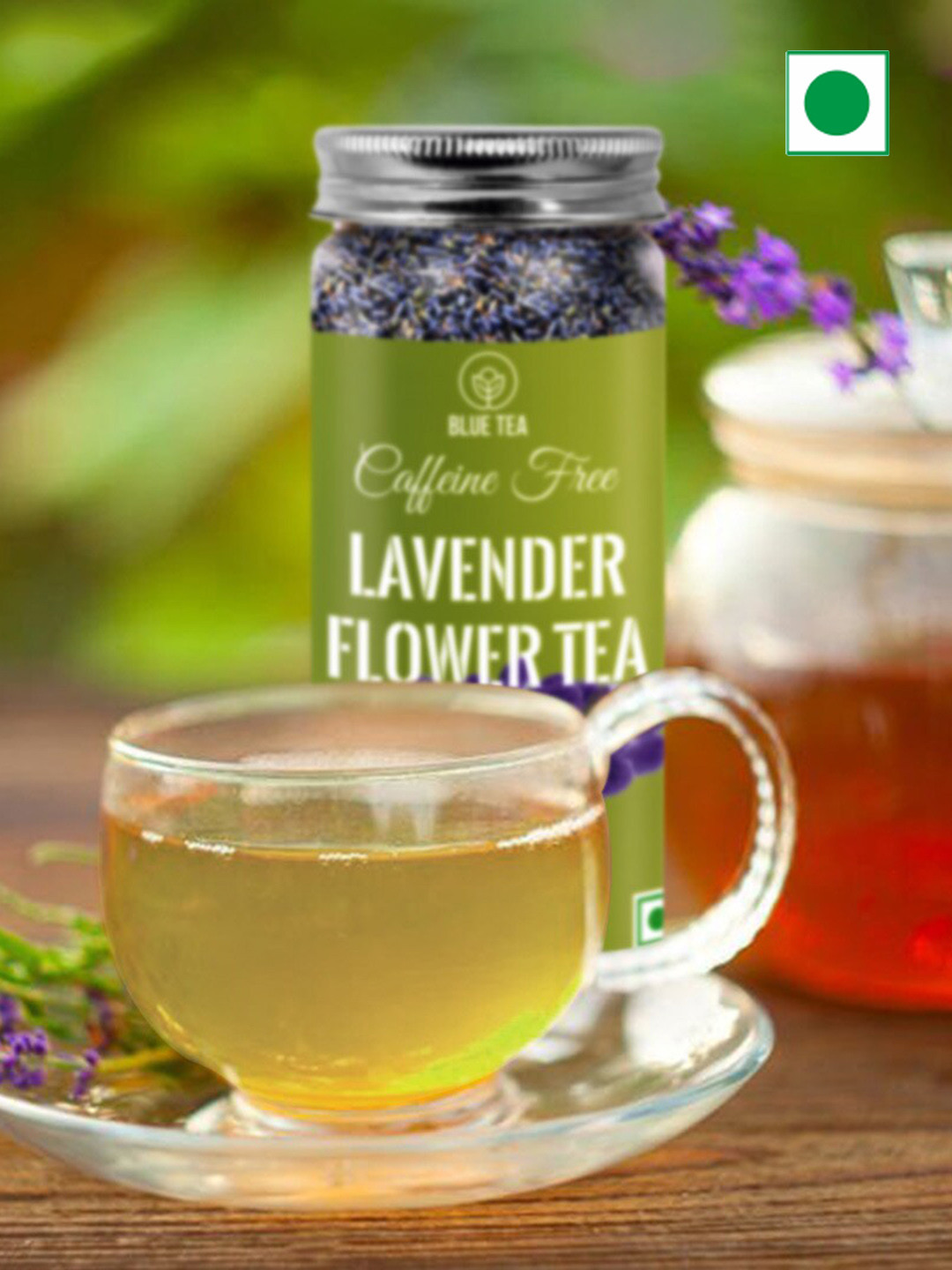 BLUE TEA Set Of 2 Caffeine Free Lavender Tea 30 g