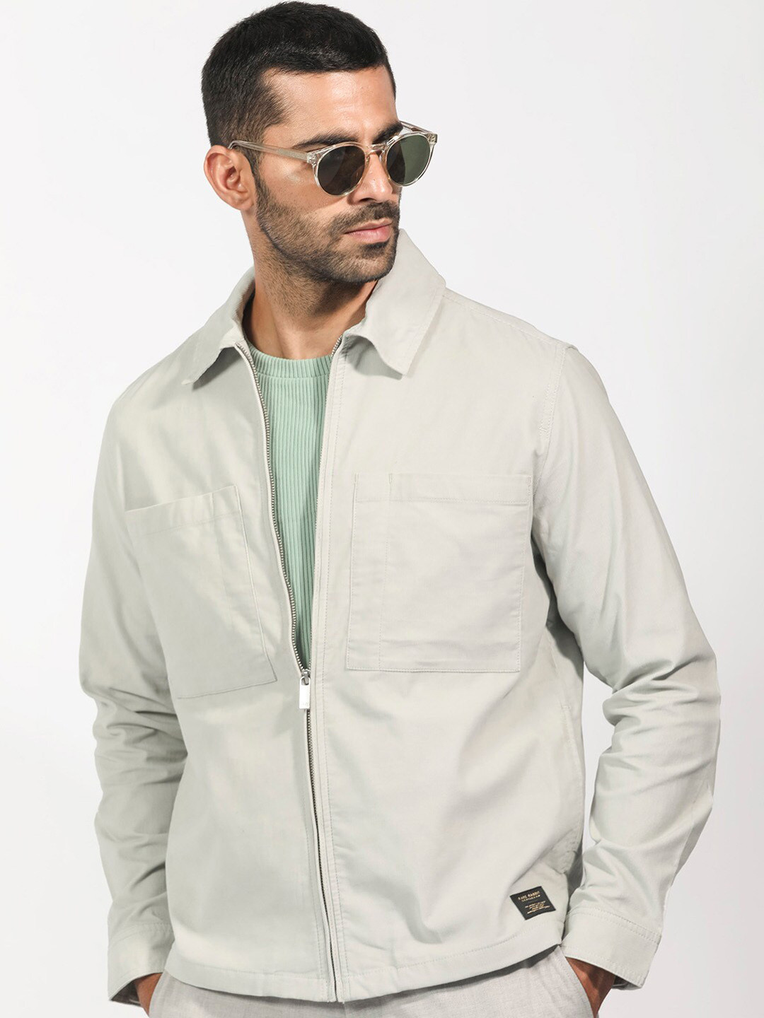 RARE RABBIT Men Jilin Cotton Tailored Shacket