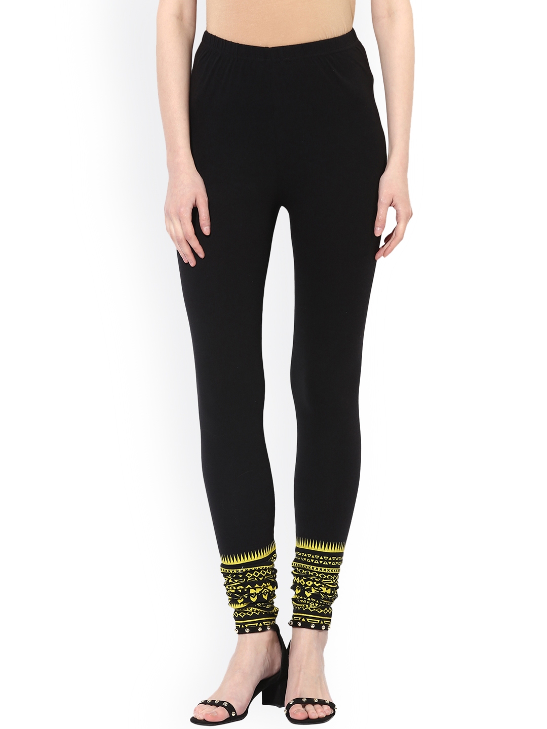 printed jeggings myntra