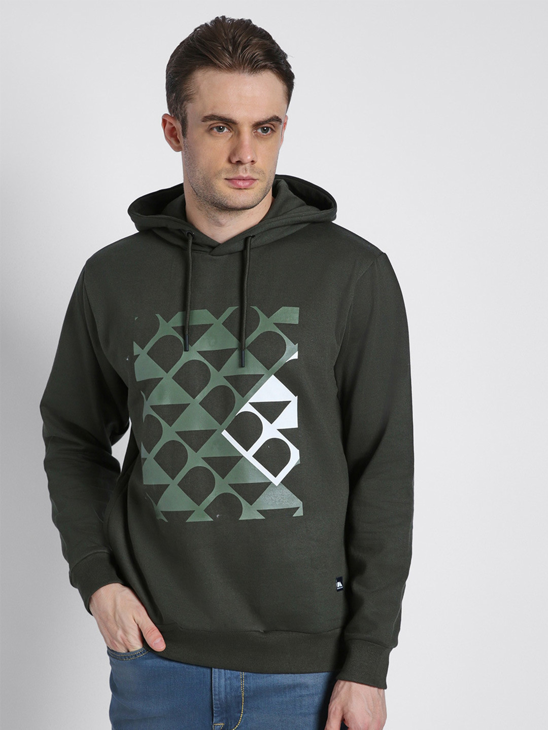 Dennis Lingo Graphic Printed Hooded Pullover Sweatshirt