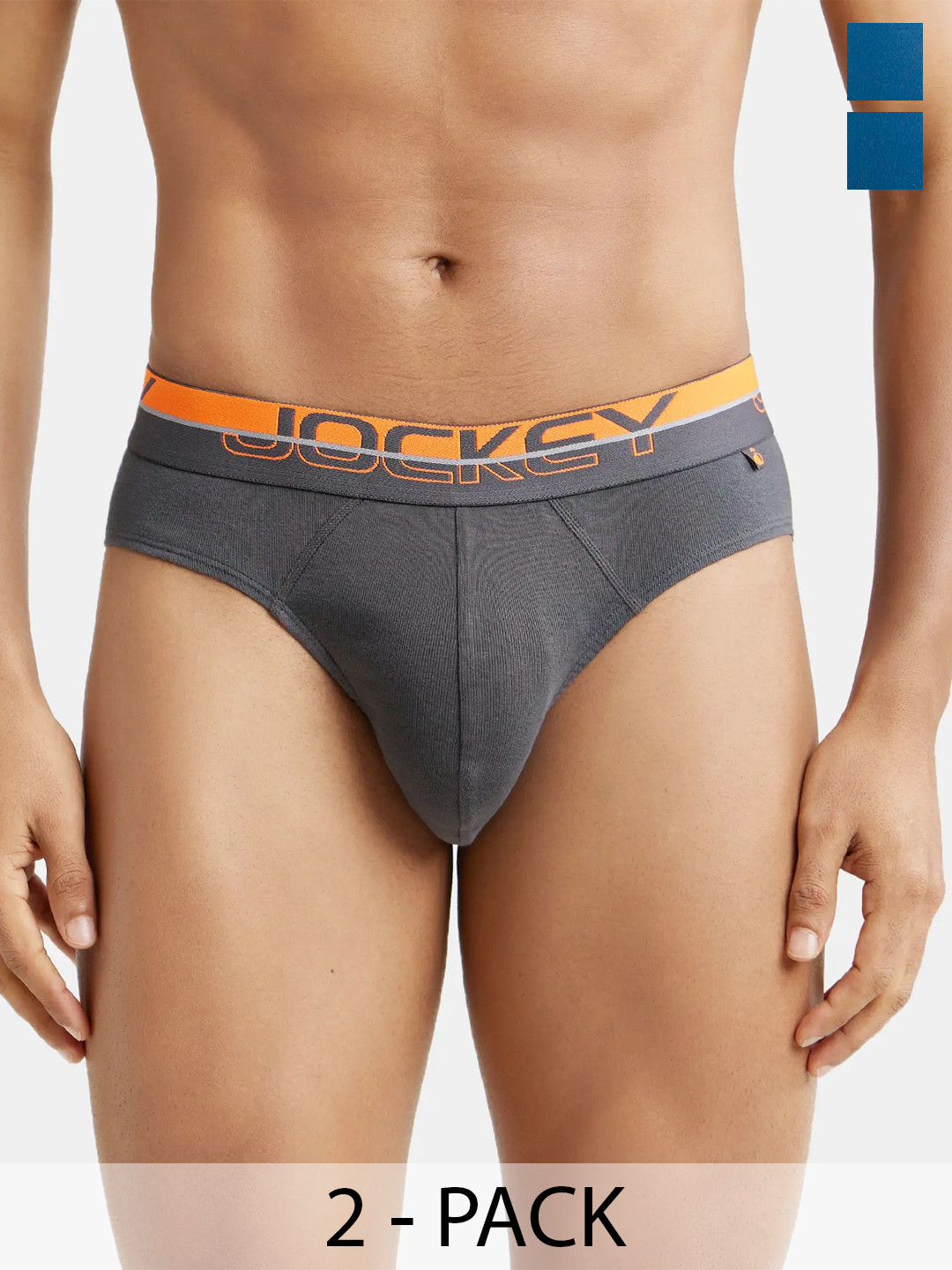 Pack Of 2 Super Combed Cotton Stretch Trunk & Brief with Ultrasoft Waistband-US60