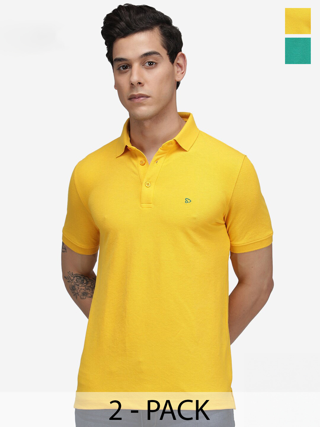 SPORTO Pack Of 2 Polo Collar T-shirts