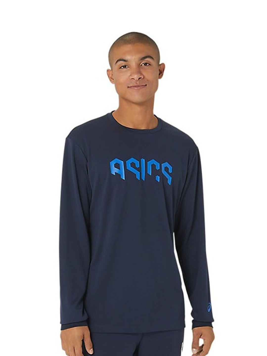 ASICS PHex Graphic Dry LS Printed Round Neck T-Shirt