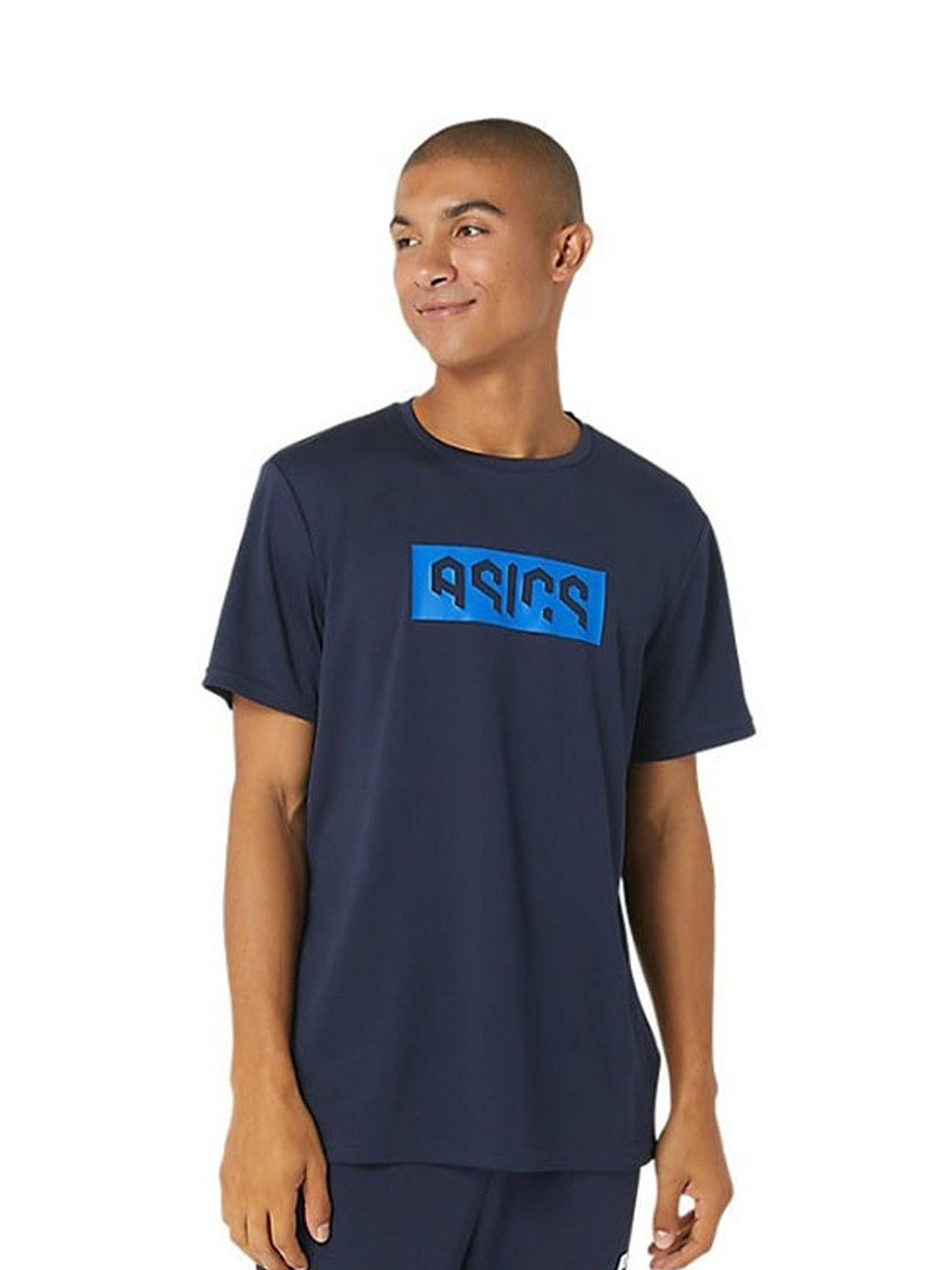 ASICS Hex Graphic Dry SS Printed Round Neck T-shirts