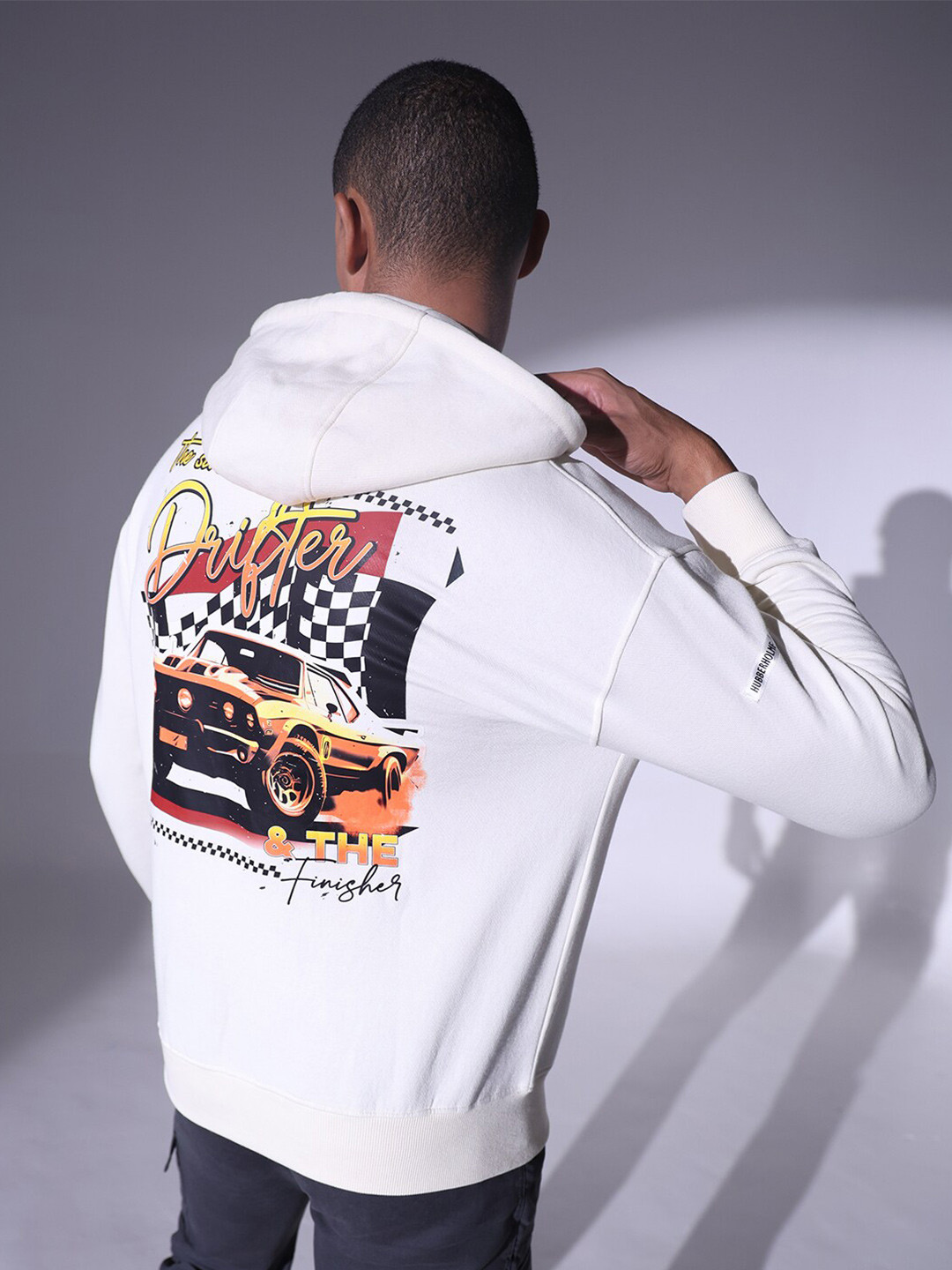 Hubberholme Graphic Printed Hooded Sweatshirt