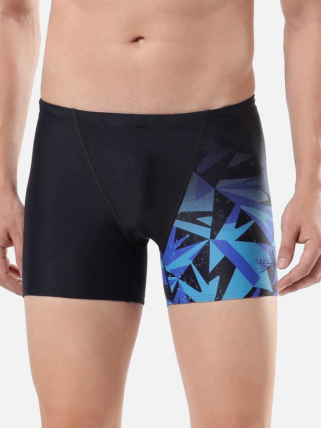 Speedo Men Printed Mid Rise Swimming Shorts