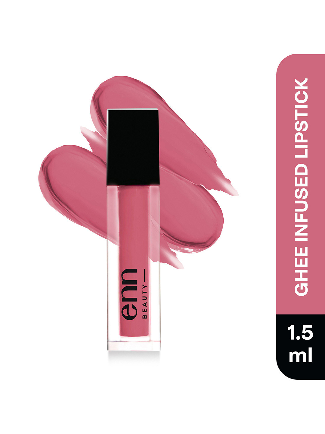 ENN Smudge Proof & Long Lasting Semi-Matte Liquid Lipstick with Ghee 1.5ml - Cosmo Pink