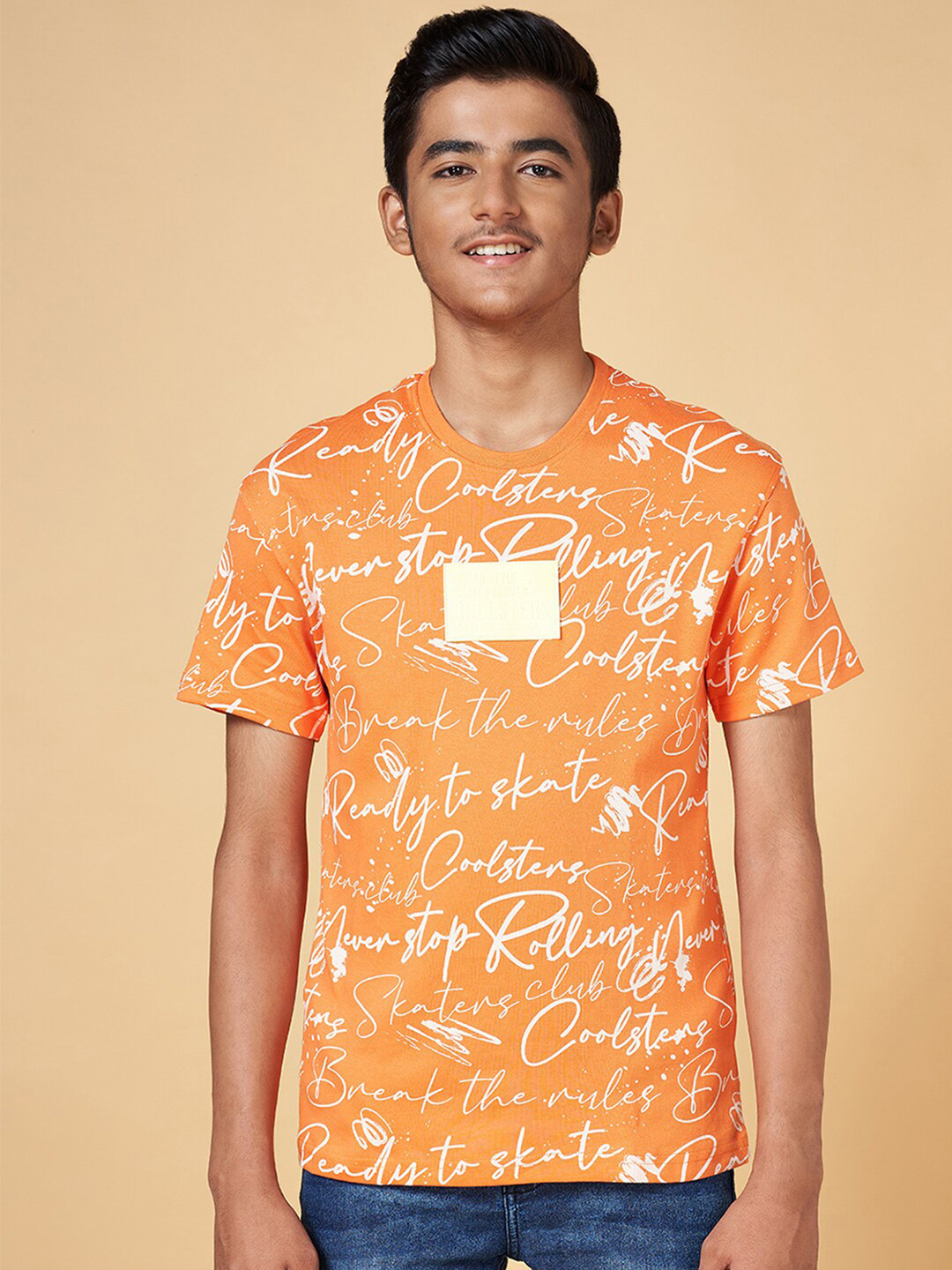 Coolsters by Pantaloons Boys Typography Printed Cotton T-shirt