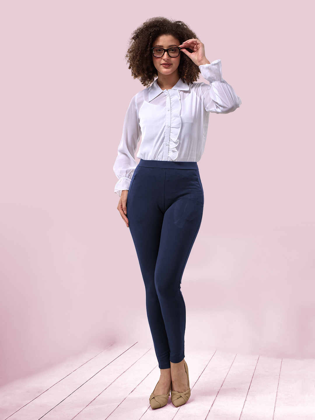 LYRA Women Original Regular Fit Mid-Rise Trousers