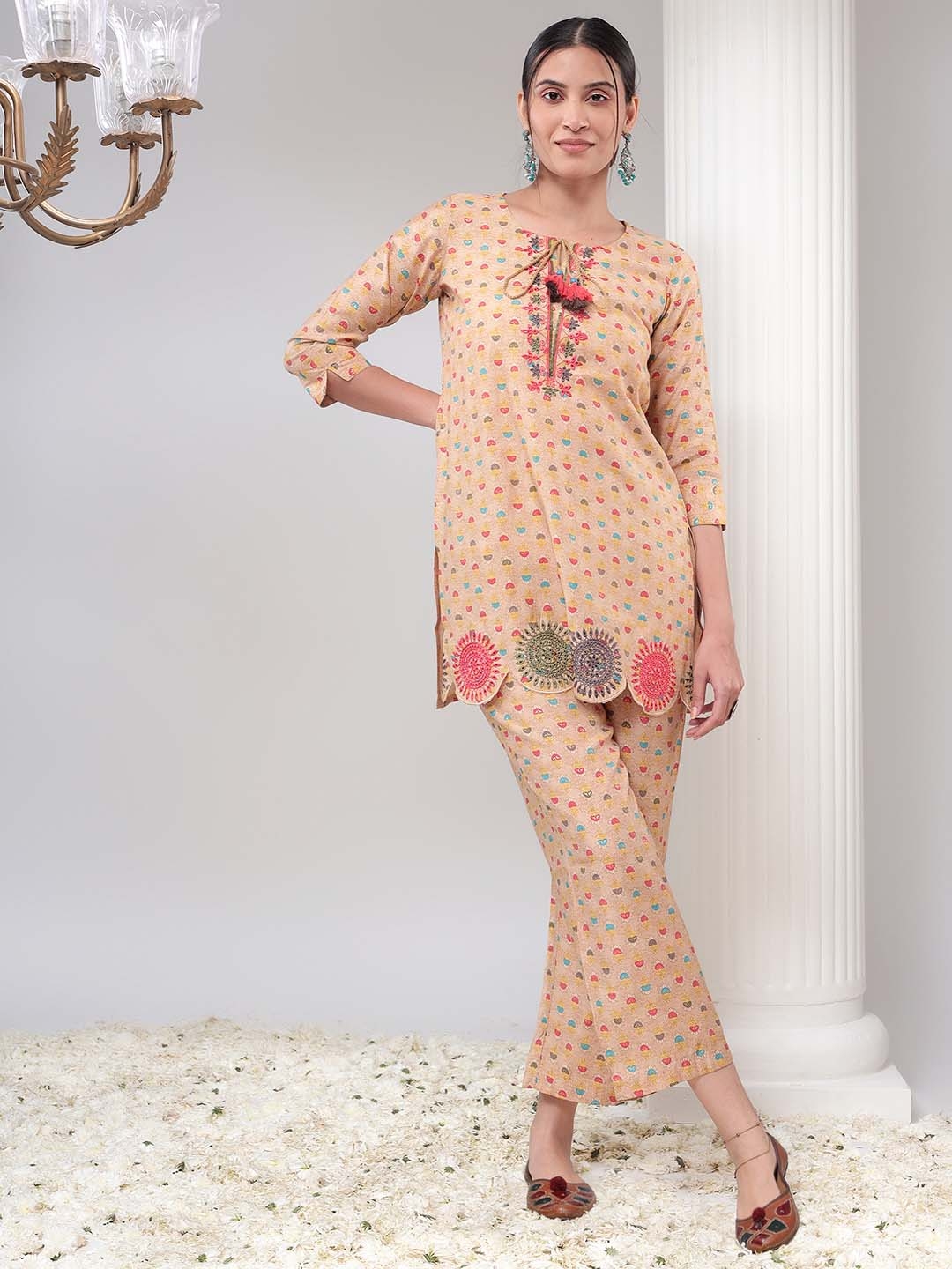 Bani Women Printed Tunic With Trouser Co Ord - Co Ords for Women 25247702 | Myntra