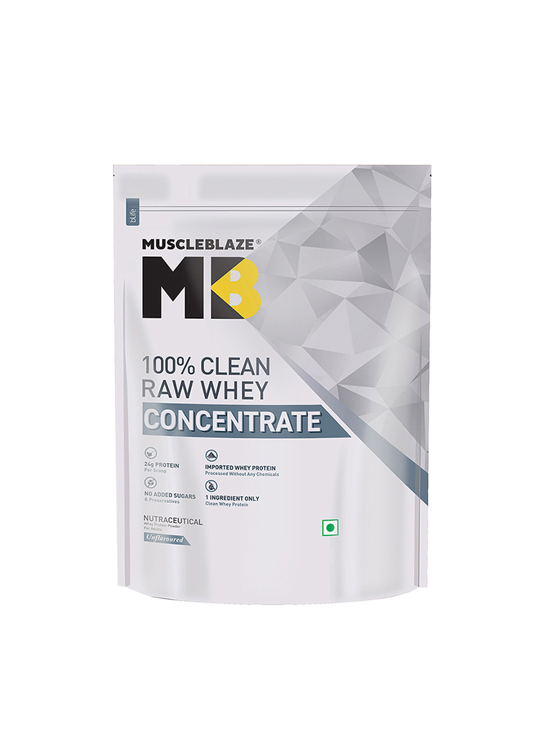 MuscleBlaze Whey Protein Concentrate 80% With Added Digestive Enzymes -1Kg