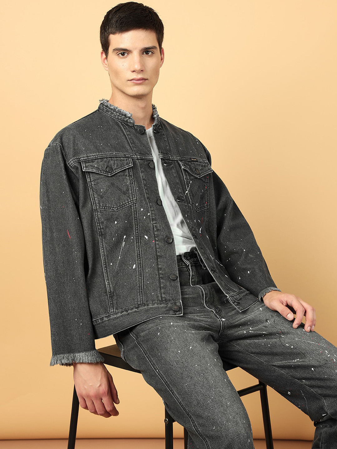 Wrangler Washed Cotton Denim Jacket