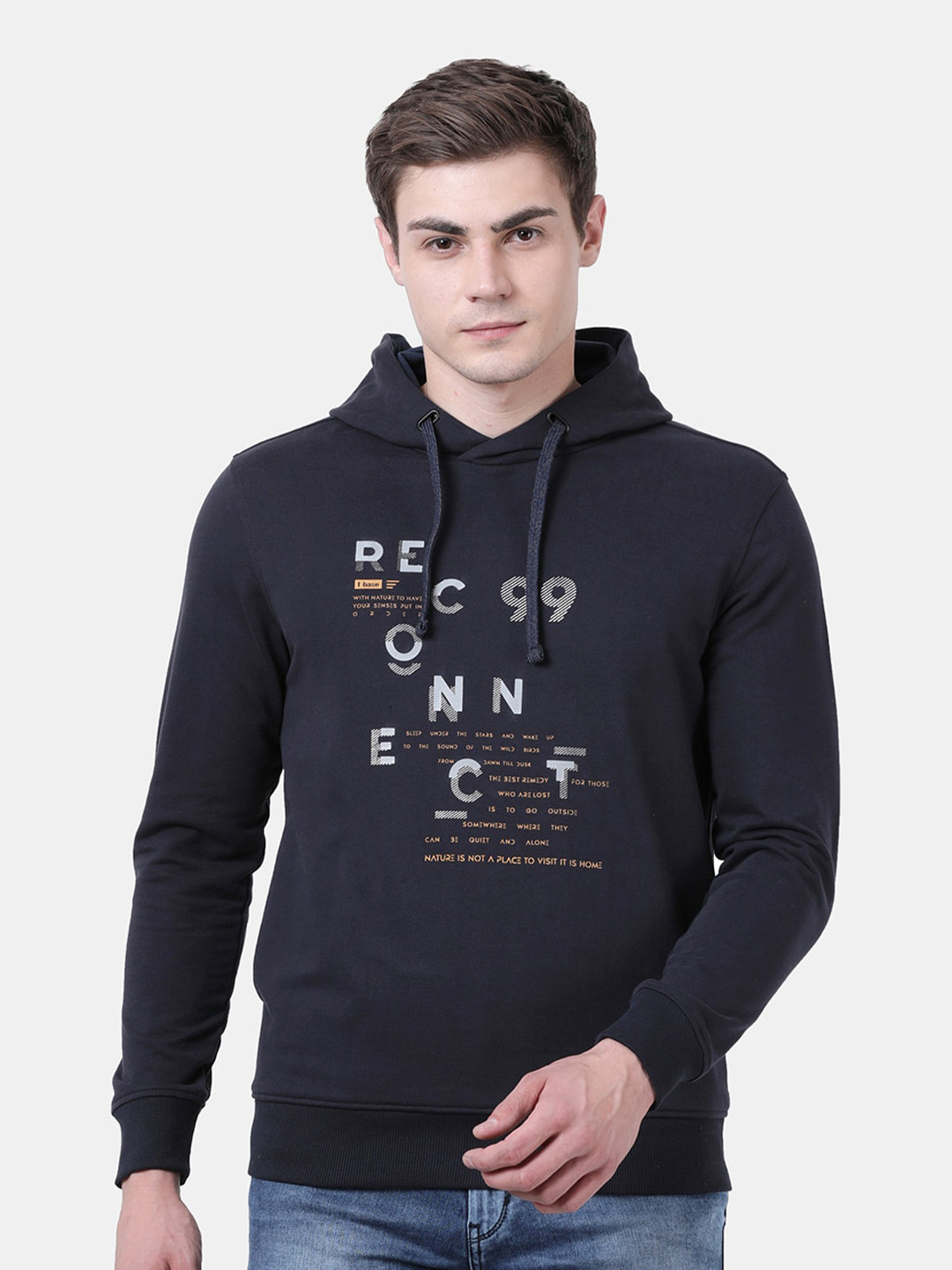 t-base Printed Hooded Sweatshirt