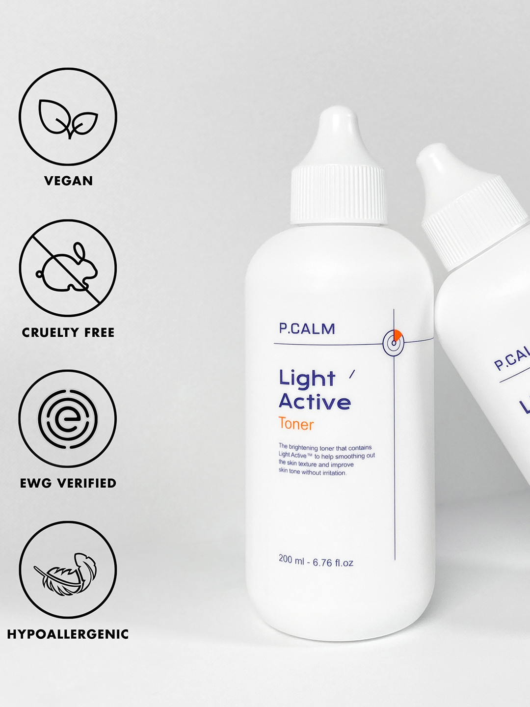 P.CALM Light Active Toner With Niacinamide 200ml