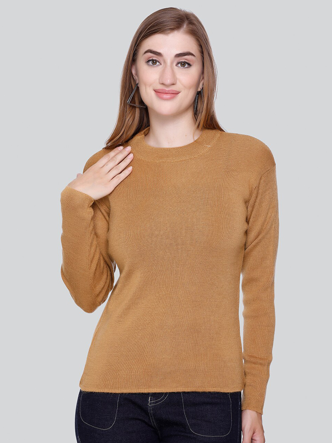 Winter Wonders Round Neck Regular Top