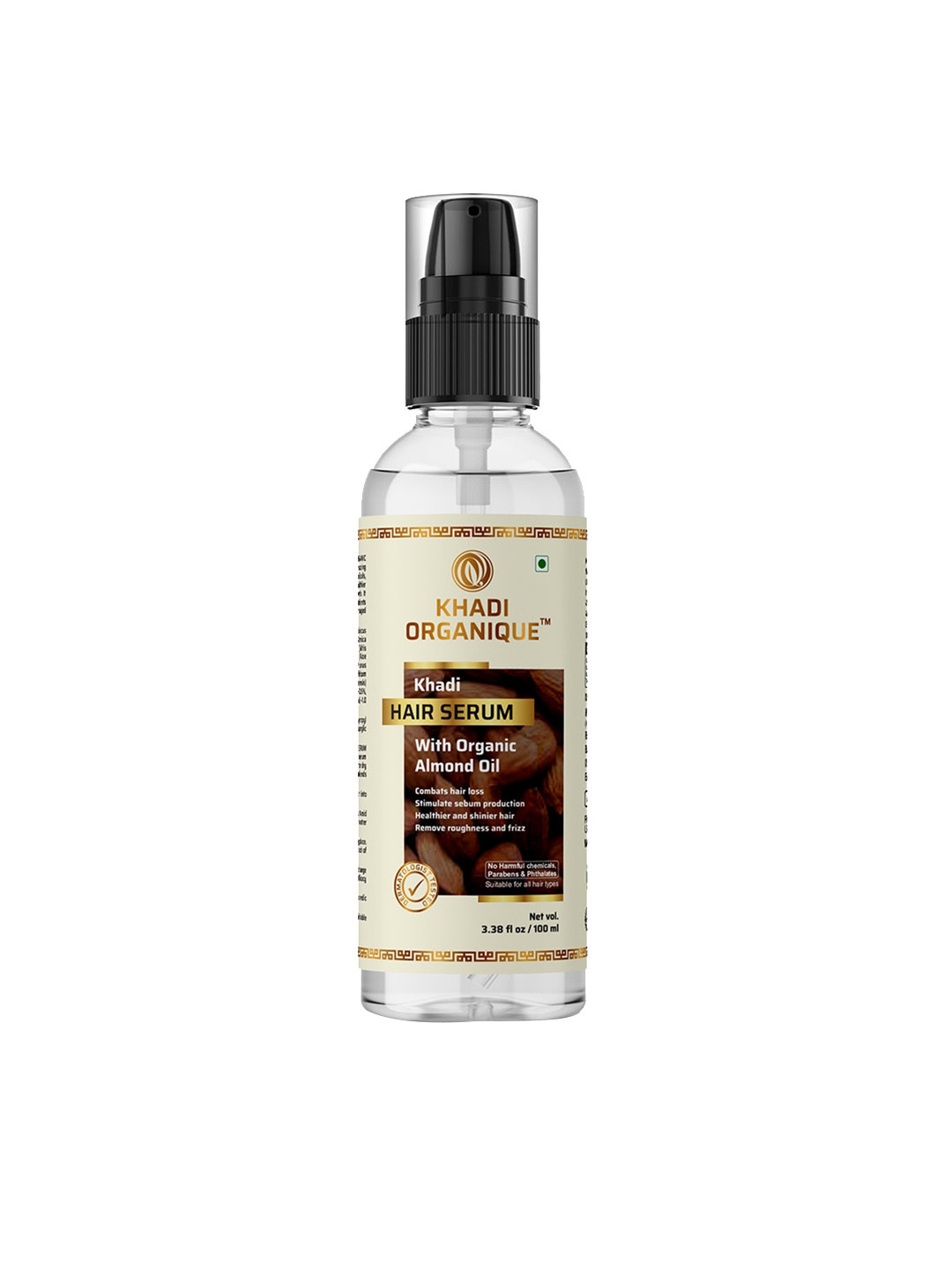 Khadi Organique Hair Serum With Organic Almond Oil - 100ml