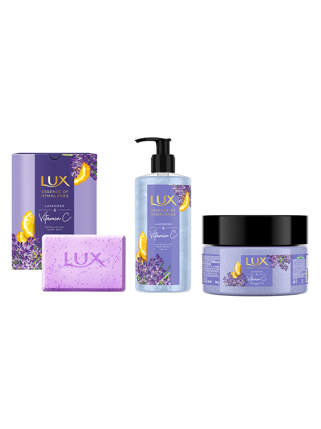 LUX Essence Of Himalayas Lavender & Vitamin C Bath & Body Trio