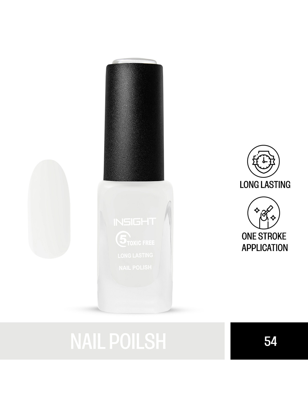 Insight Cosmetics 5-Toxic-Free Long-Lasting Nail Polish - Shade 54