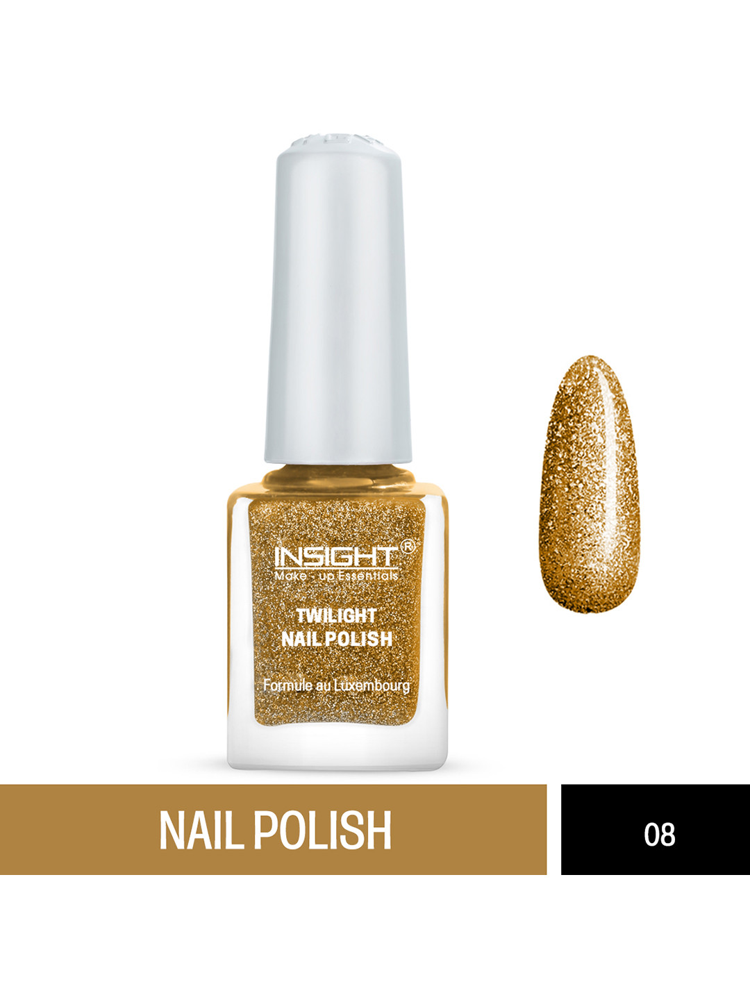 Insight Cosmetics Long Wearing 3D Finish Twilight Nail Polish 12ml - Shade T-8