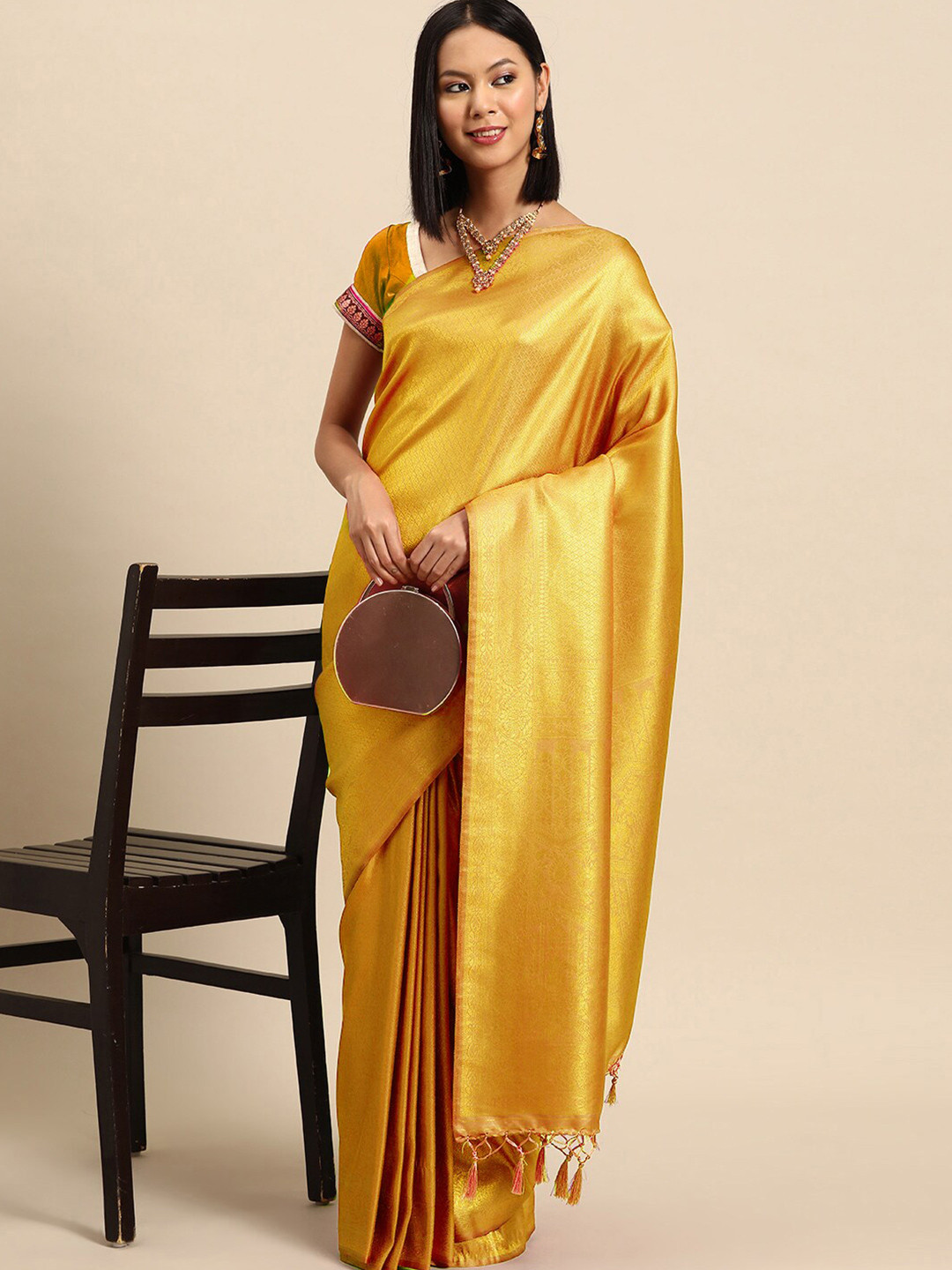 Chhabra 555 Ethnic Motifs Woven Design Zari Kanjeevaram Saree