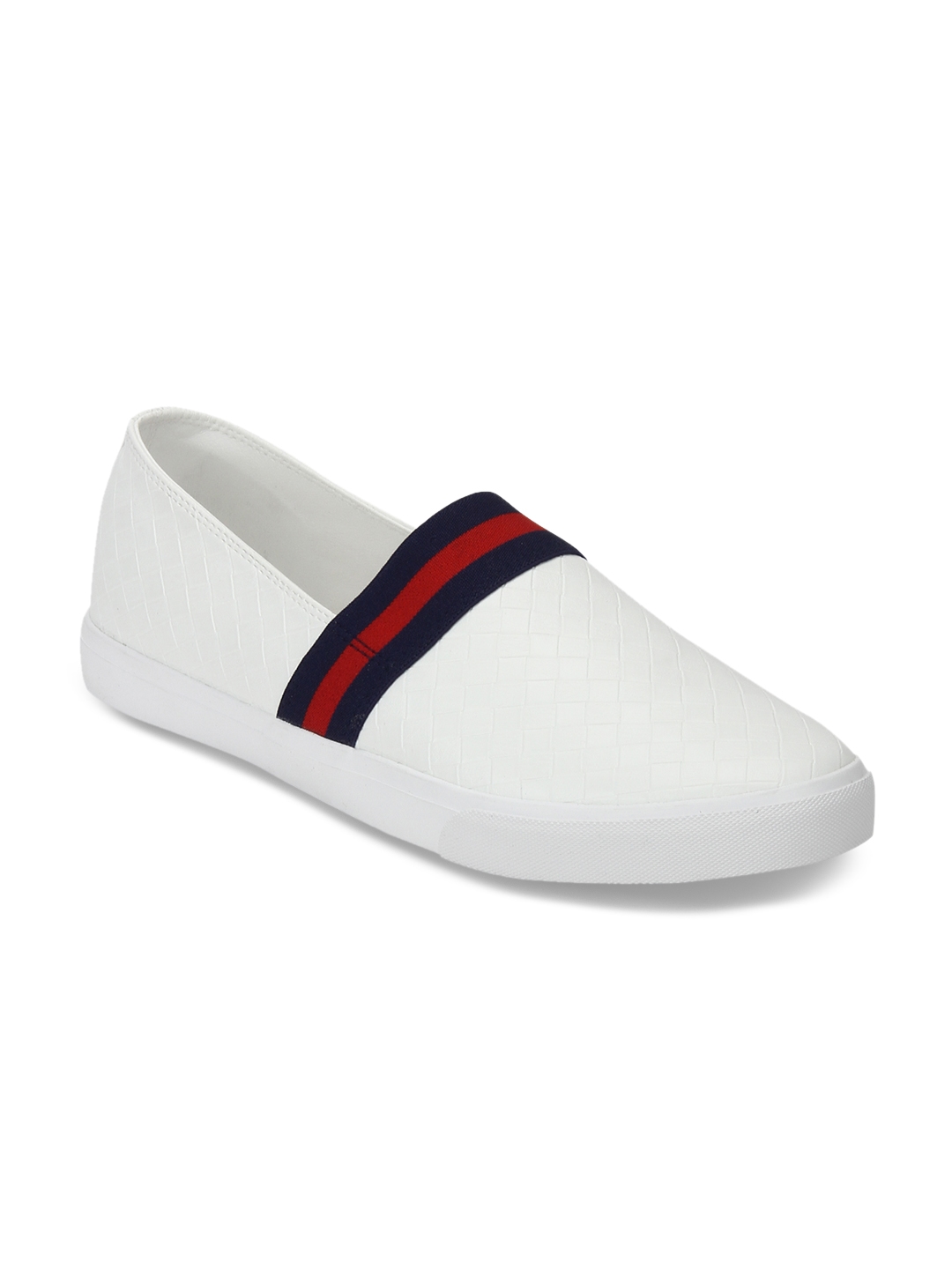 red tape slip on shoes