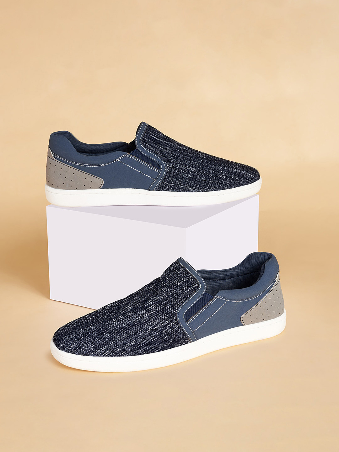 BYFORD by Pantaloons Men Textured Slip-On Sneakers