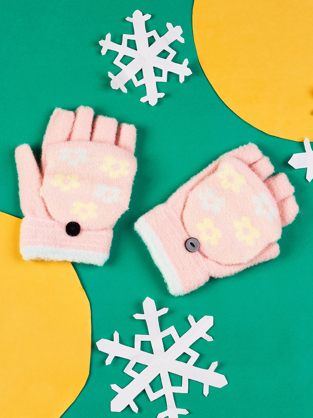 Pantaloons Junior Girls Patterned Hand Gloves