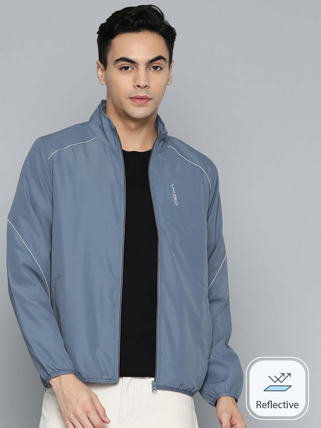 Fort Collins Men Reflective Strip Tailored Jacket