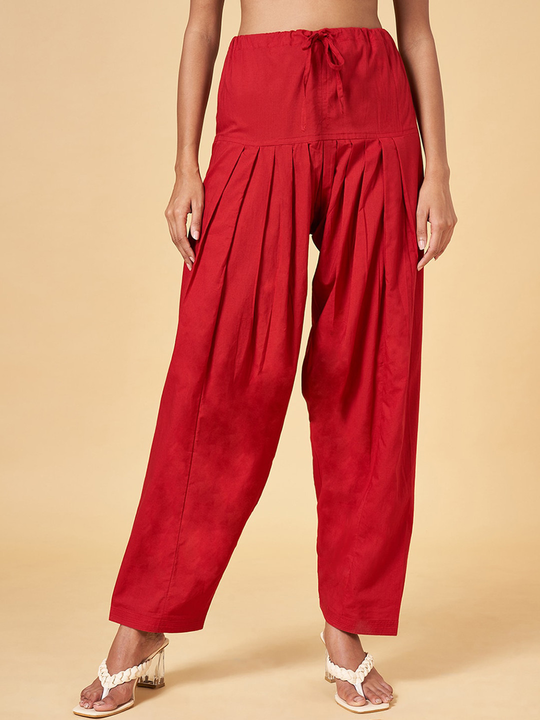RANGMANCH BY PANTALOONS Straight Fit Cotton Salwar