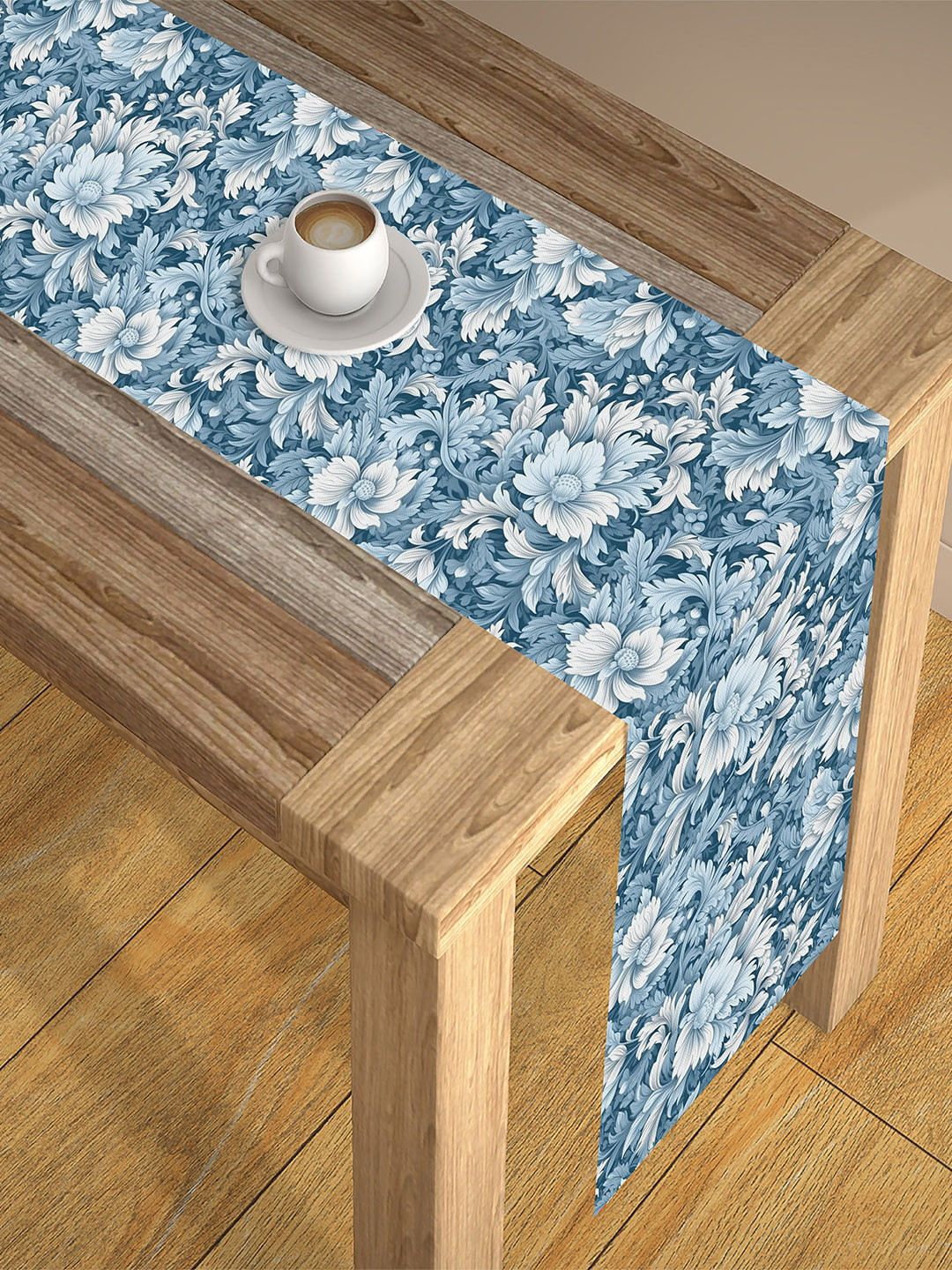 AEROHAVEN Blue Digital Printed 4 Seater Table Runner