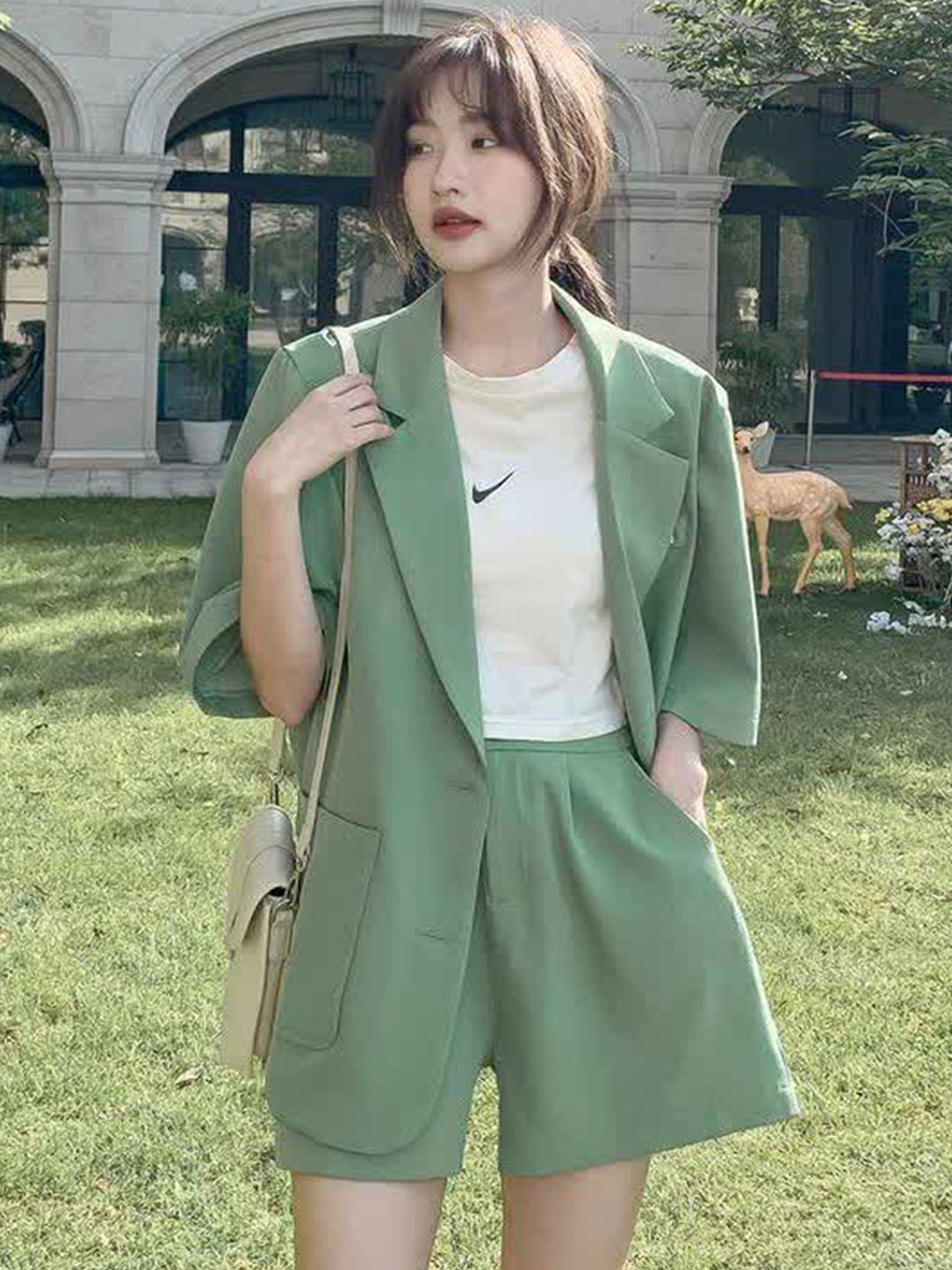 LULU & SKY Casual Blazer & Shorts Co-Ords