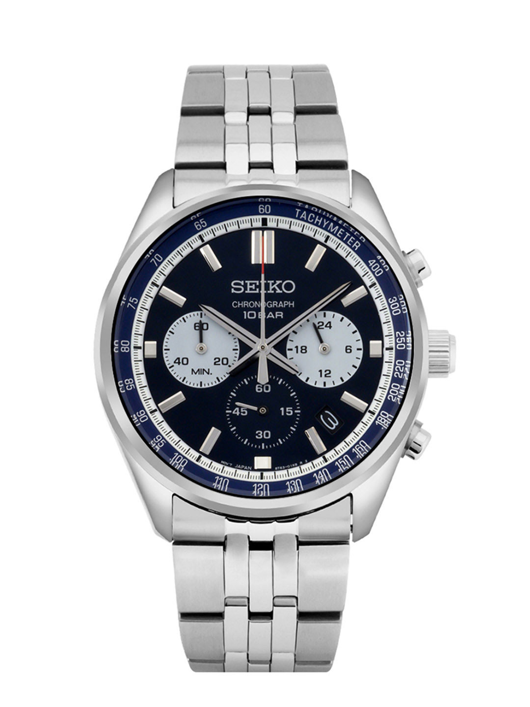 SEIKO Men Patterned Bracelet Style Straps Analogue Automatic Motion Powered Watch-SSB427P1