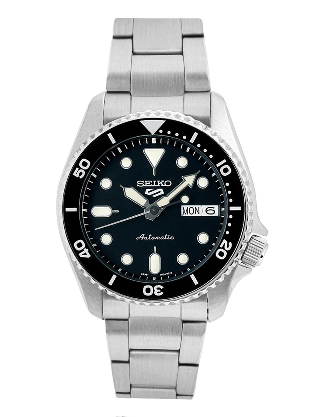 SEIKO Men Stainless Steel Bracelet Straps Analogue Automatic Motion Powered Watch SRPK29K1