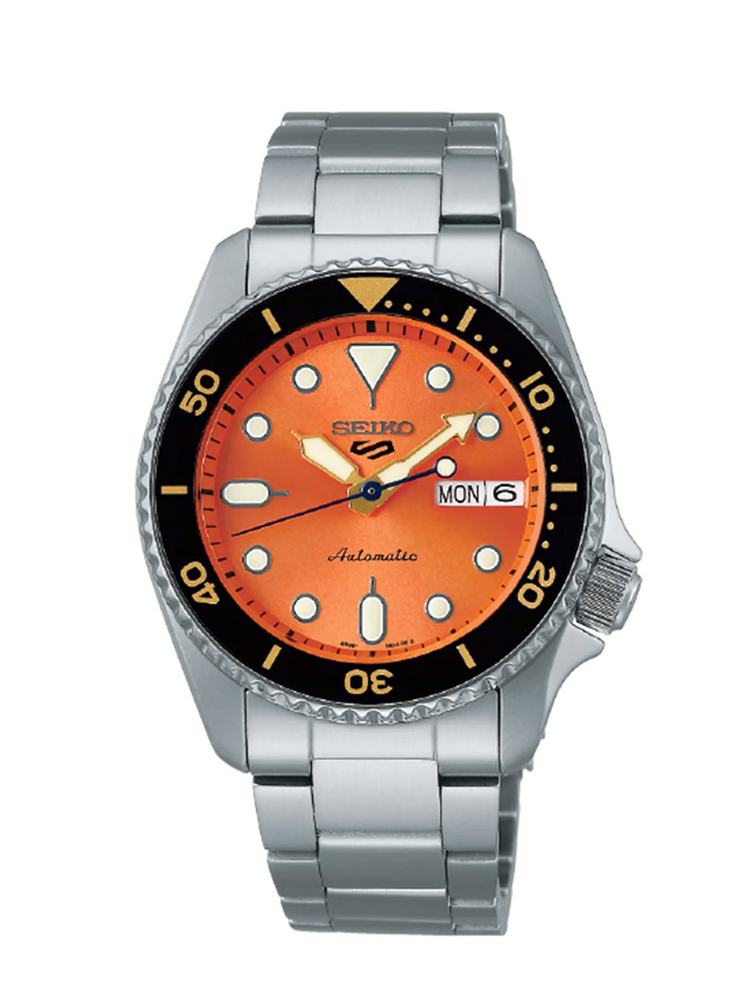 SEIKO Men Stainless Steel Straps Analogue Automatic Motion Powered Watch SRPK35K1