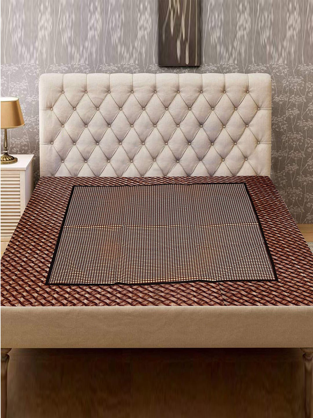 Kuber Industries Printed Reversible Bed Food Mat