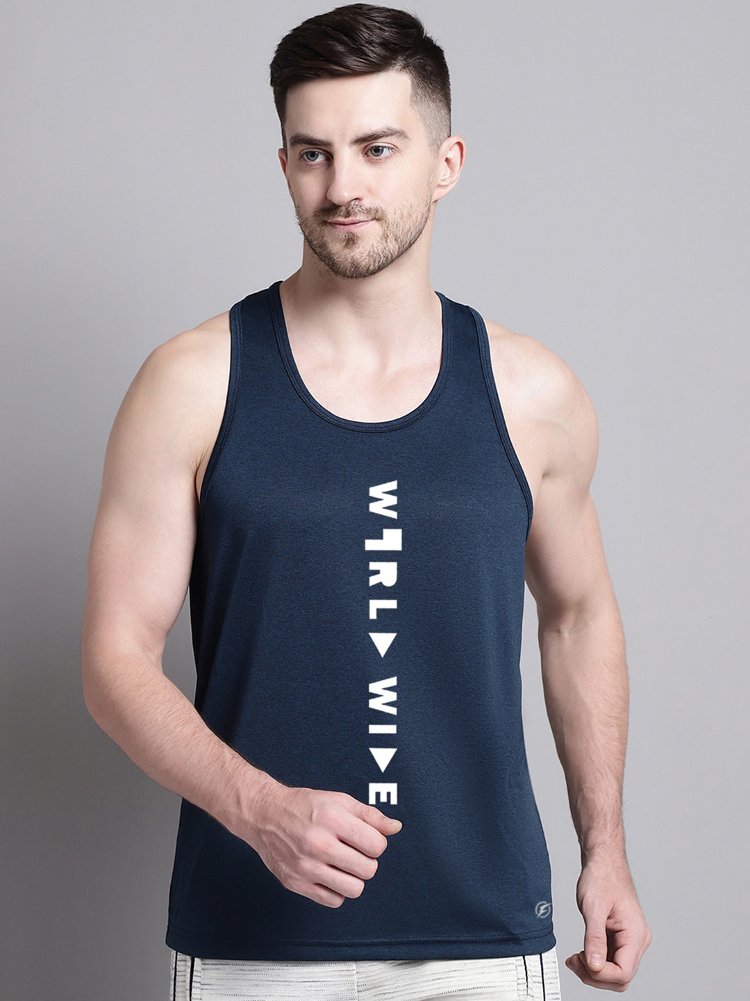 Friskers Typography printed Round Neck Vests MA467-2441-17-S