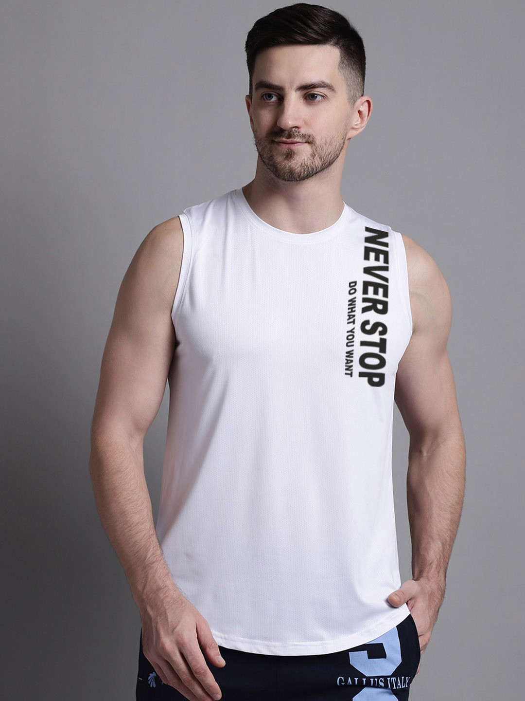 Friskers Men Rich Sleeveless Innerwear Vests MST461-3678-02-S