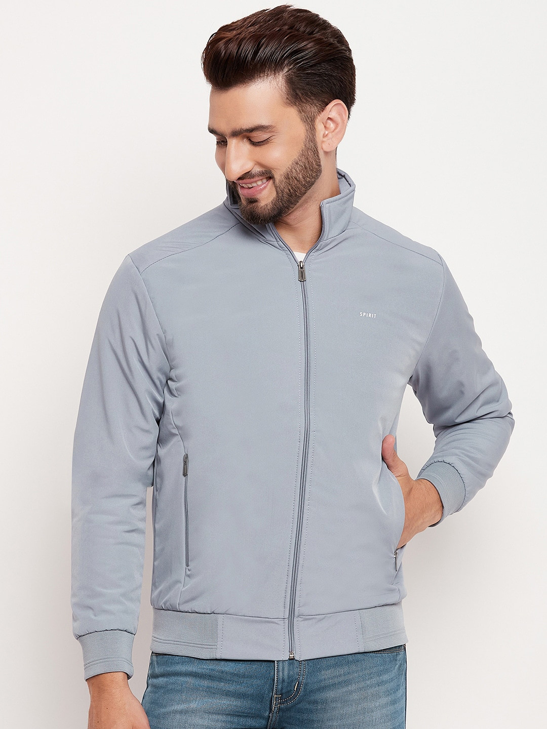 Spirit Lightweight Anti Odour Mock Collar Bomber Jacket