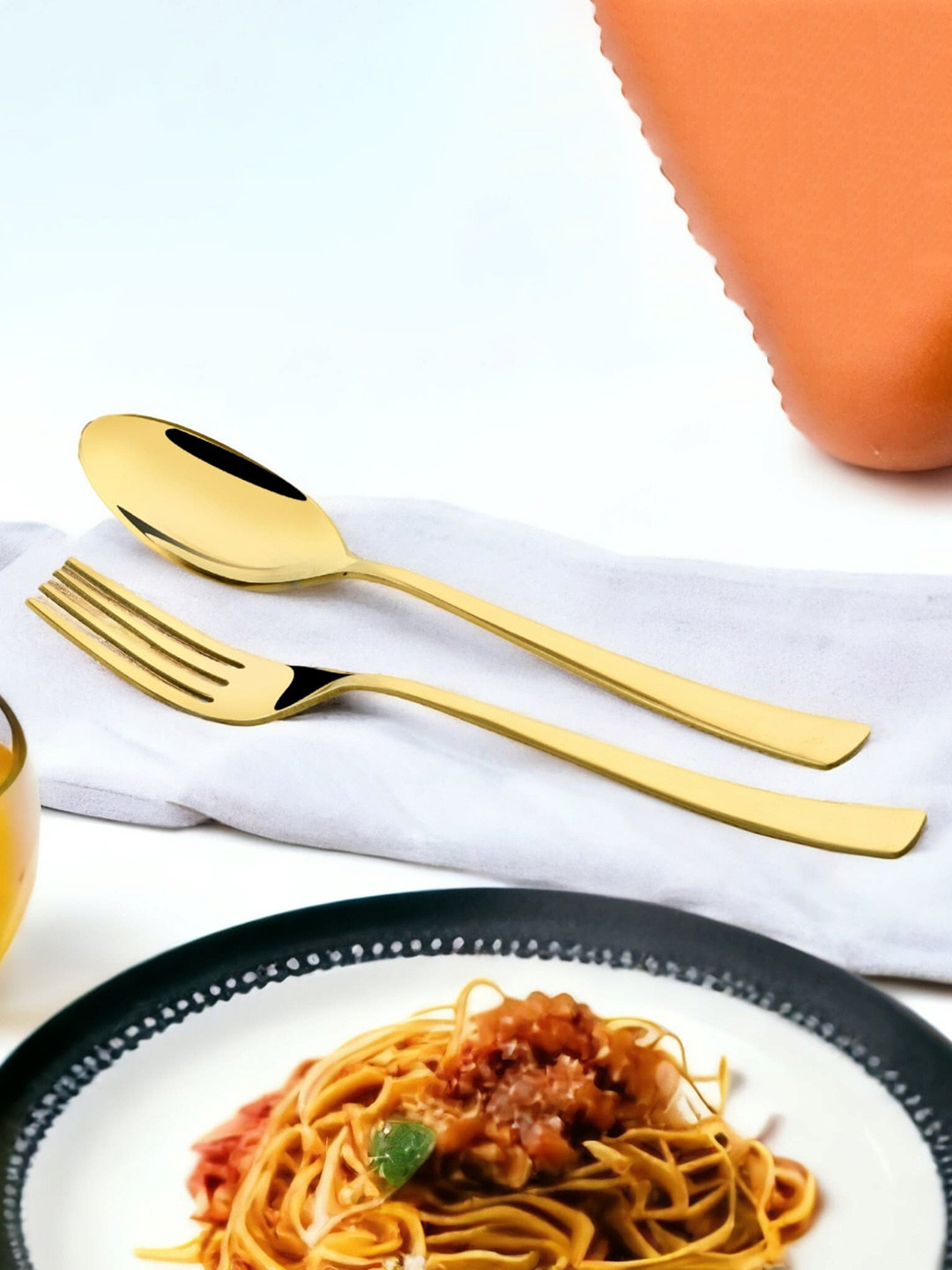 FNS Montavo Alexa Gold 12 Piece Stainless Steel Cutlery Set