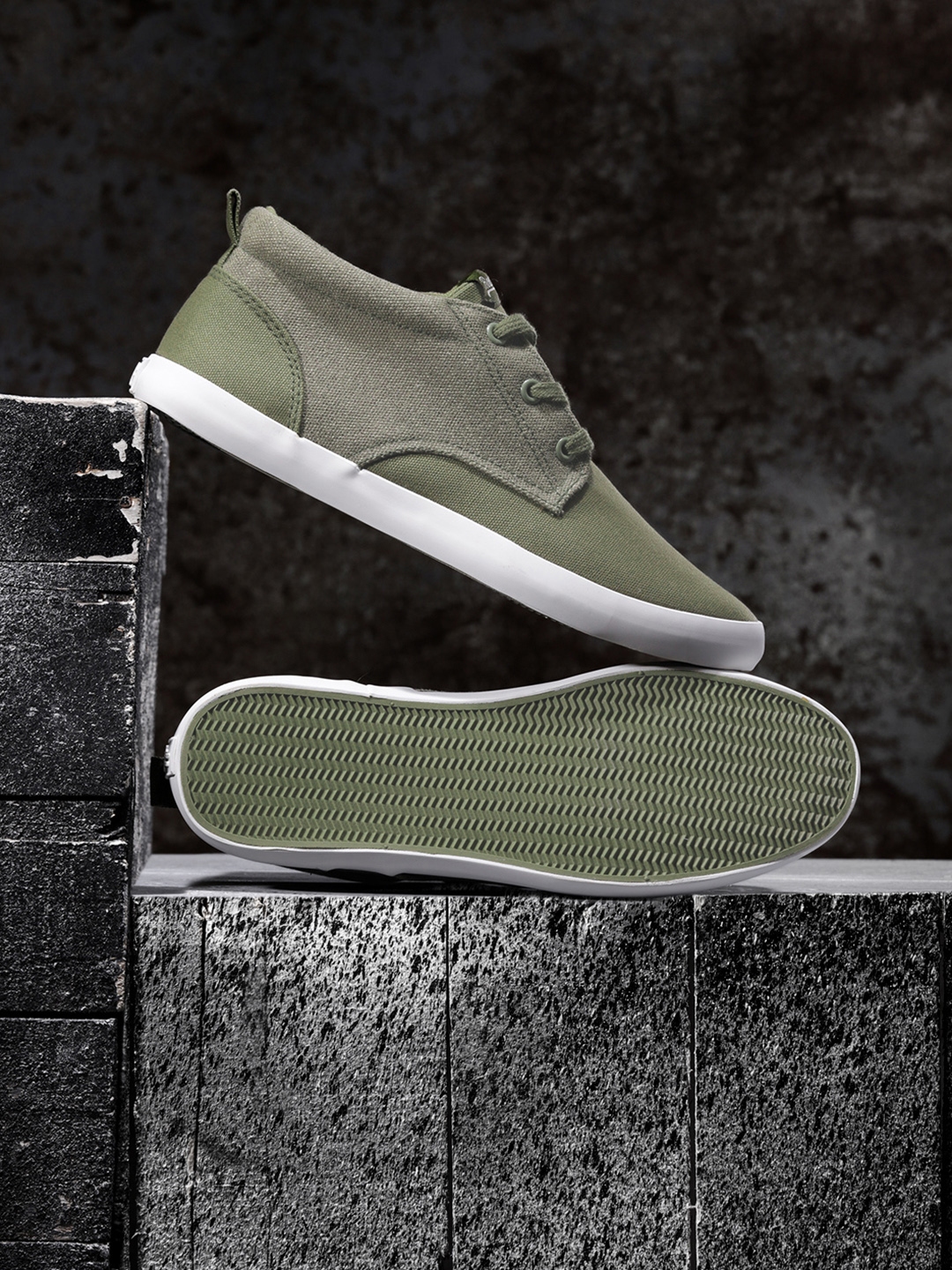 roadster olive green shoes