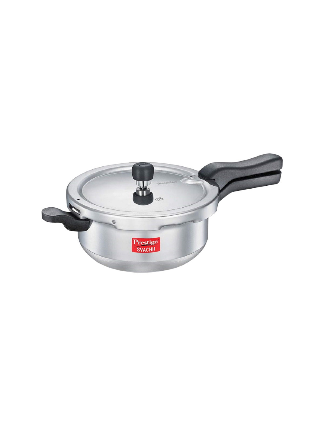 Prestige Svachh Silver Aluminium Induction Base Outer Lid Pressure Cooker-3.5 L