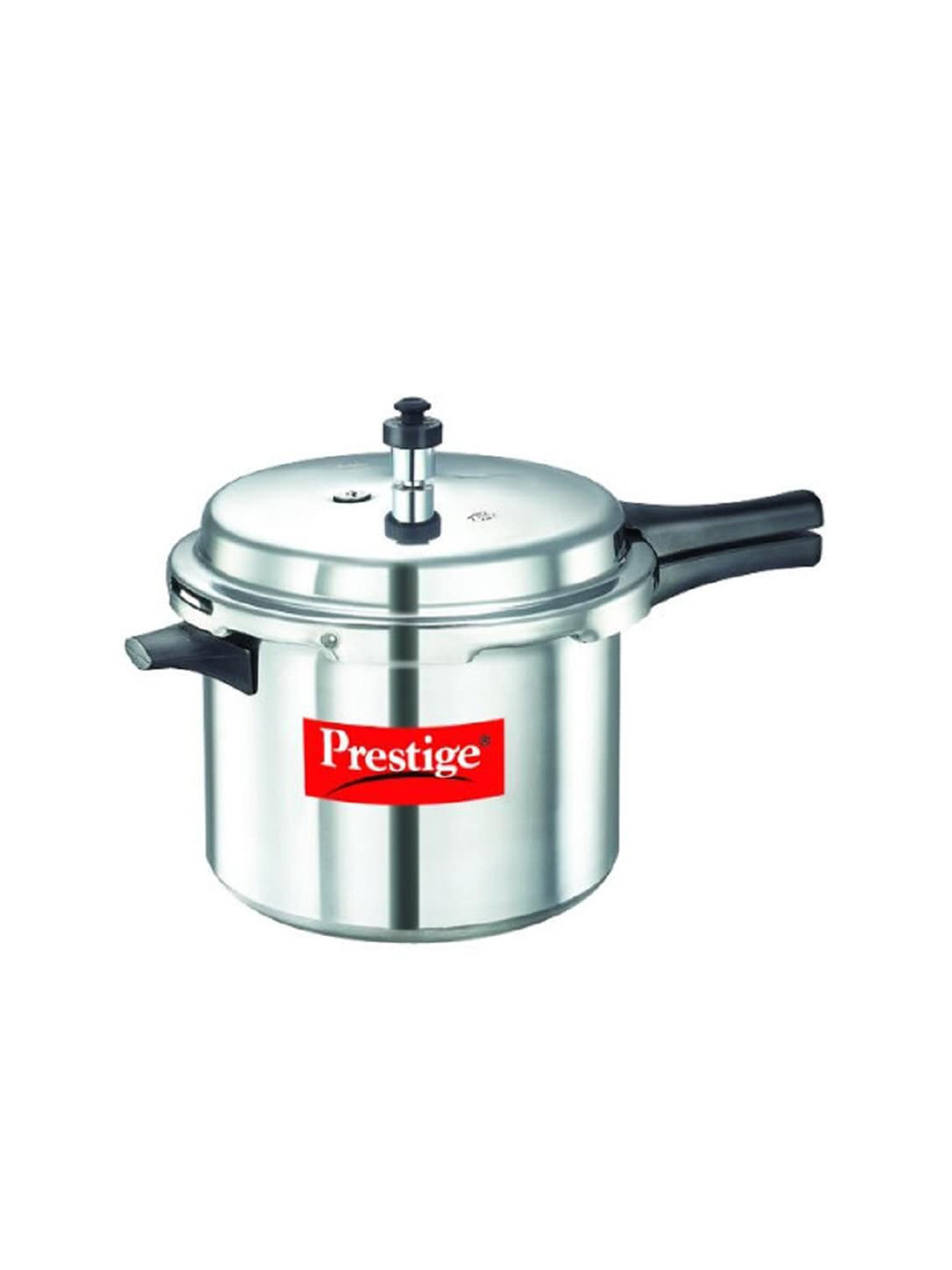 Prestige Popular Virgin Silver Aluminium Easy to Clean Induction Outer Lid Pressure Cooker-6.5 L