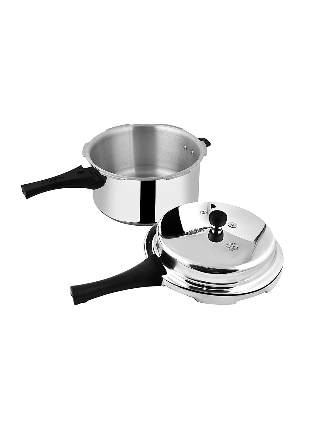 Prestige Popular Virgin Silver Aluminium Easy to Clean Induction Outer Lid Pressure Cooker-7.5 L