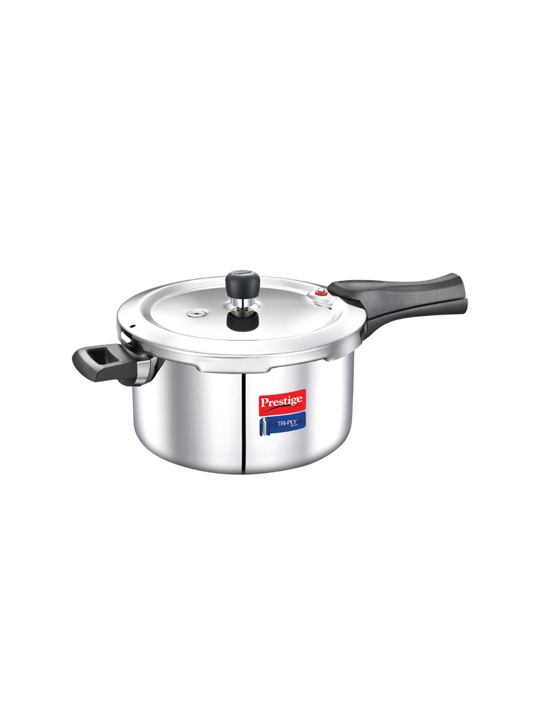 Prestige Svachh Silver Tri-Ply Stainless Steel Induction Base Outer Lid Pressure Cooker-5 L