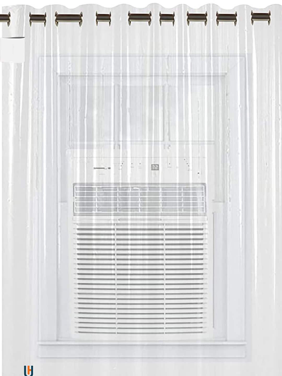 Kuber Industries Transparent Sheer PVC AC Curtain