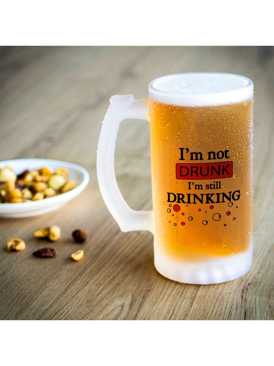 Indigifts Neel Name Personalised White Typography Glass Microwave Safe Mug-470ml