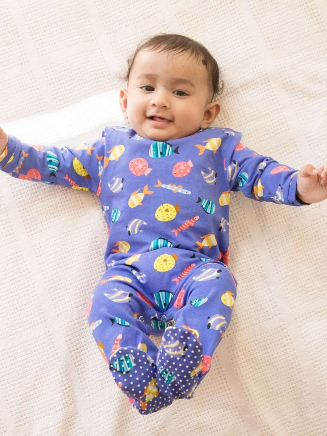 Ola! Otter Infants Printed Sleepsuit